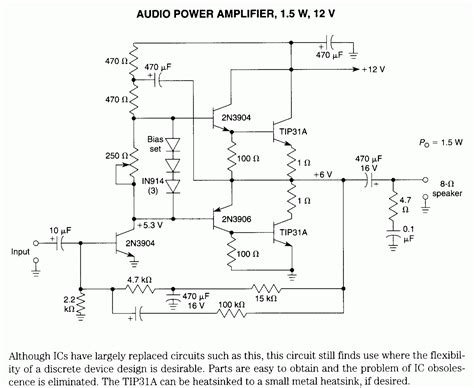 rangkaian skema audio power amplifier    indo elektronika
