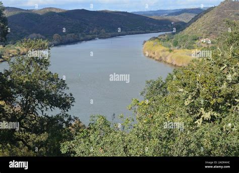 The Lower Guadiana Valley At The Border Between Portugal And Spain A