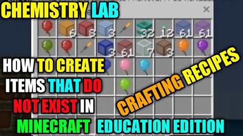 How To Make Elements In Minecraft Education Edition Sep 28 2021