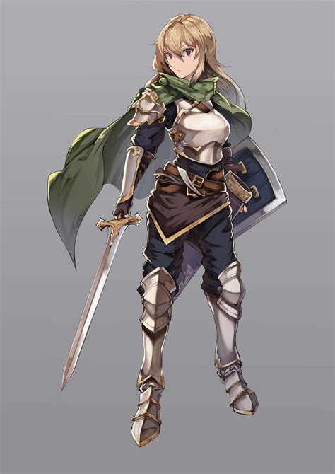 Safebooru 1girl Absurdres Armor Blonde Hair Highres Knight Kumori