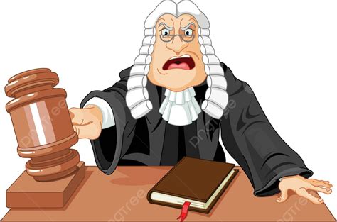 Hakim Dengan Gambar Kartun Gedung Pengadilan Palu Vektor Gedung Pengadilan Gambar Kartun Png