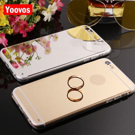 Yoovos Mirror Electroplating Soft Tpu Phone Cases For Iphone 5 6 7 8
