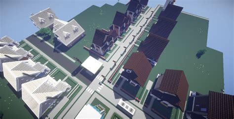 Minecraft Suburban Town