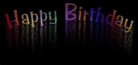 Happy Birthday Glitter Words Full Size Image Happy Birthday 