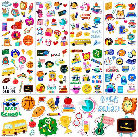 Back To School Stickers For Kids 256pcs First Day Of