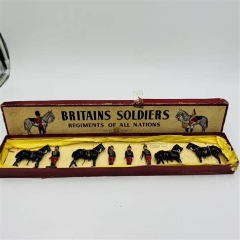 Vintage Britains Metal Soldiers Regiments Of All Nations British Guards