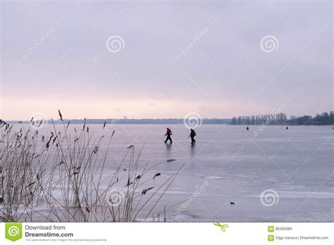Ice Fishermen Are Enjoying Winter Stock Photo Image Of Fishermen