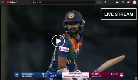 Tremendous how shaw and kishan batted, they finished game in first 15 overs only, says dhawan dhawan also praised the spinners for bringing india back into the match after sri lanka made a strong start. Live T20 Cricket - SL vs WI - Sri Lanka vs West Indies (WI ...
