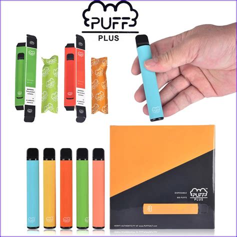 Puff Bars Plus Disposable Vape E Cigarettes 800 Puffs Pod Cartridge 550mah Battery 32ml Pre
