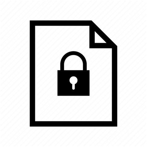 Encrypted File Filetype Password Protected Secure Security Icon