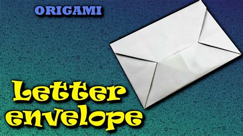Origami Letter Envelope Origami For Kids Paper Envelope Youtube
