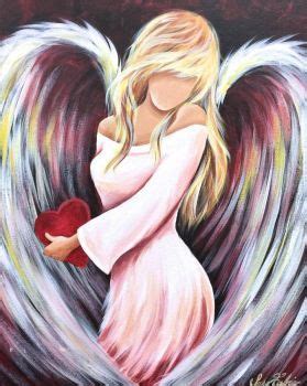 A Painting Of An Angel Holding A Heart