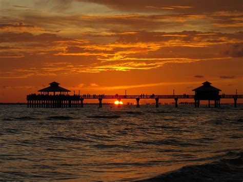 Sunsets Over Southern Florida Beaches You Me And The Dock