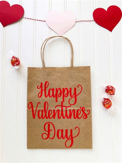Happy Valentines Day T Bag Valentines Day Favor Bag Etsy Happy
