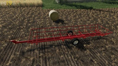 Fs19 Round Bale Trailer