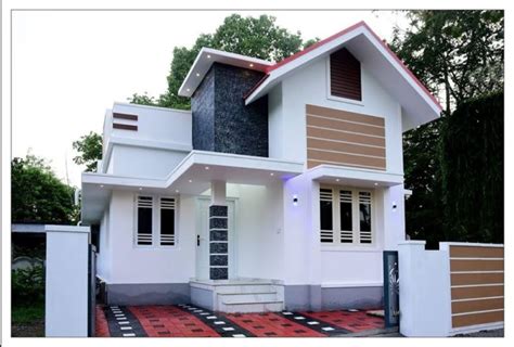 680 Sq Ft 2bhk Contemporary Style Single Storey House At 27 Cent Plot