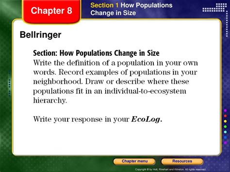 Chapter 8 Populations How Populations Change In Size Ppt Download