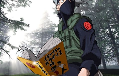 Wallpaper Light Trees Book Anime Naruto Naruto Art Hatake Kakashi Images For Desktop