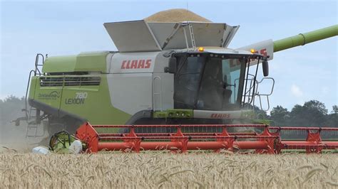 Claas Lexion 780tt Harvesting Winter Barley W Vario 1230 41ft Header