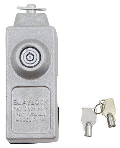 Blaylock Door Lock For Enclosed Trailers Aluminum Push Button