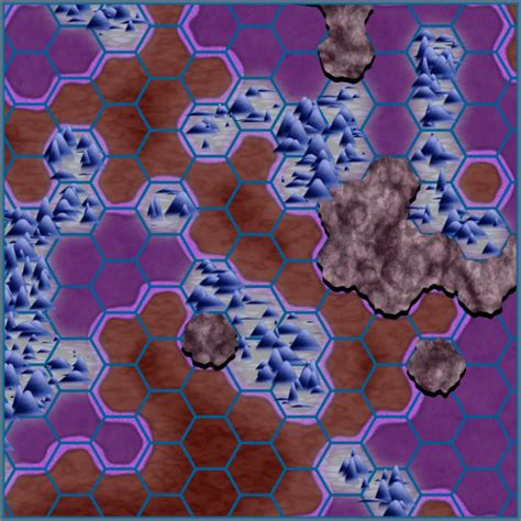 Hexagonal Game Map Texture