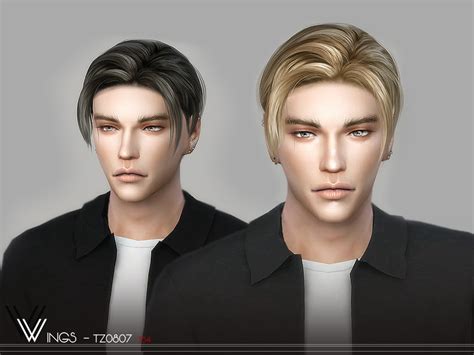 The Sims Resource Wings Tz0807 Hair Sims 4 Hairs