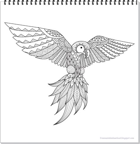 Dann seid ihr hier genau richtig! Papagei Mandala ausmalbilder zum ausdrucken-Parrot mandala ...
