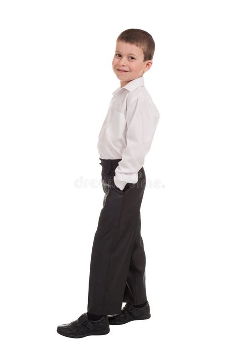 Boy Side View Isolated Stock Image Image Of Modeling 30430981