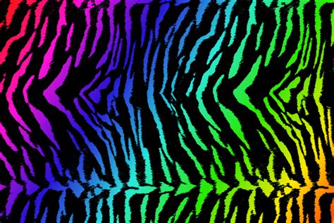 Rainbow Tiger Stripes Wallpaper By Malese2 On Deviantart