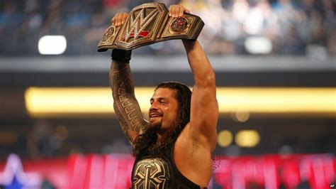 Roman Reigns Defeats Triple H At Wwe Wrestlemania 32 Bbc News