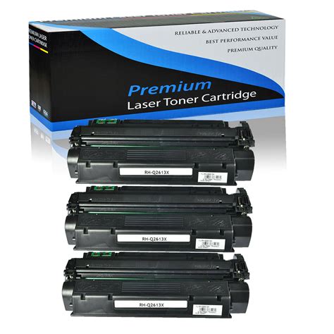3pcs Black Q2613x Toner Cartridge For Hp Laserjet 1300 1300n 1300xi
