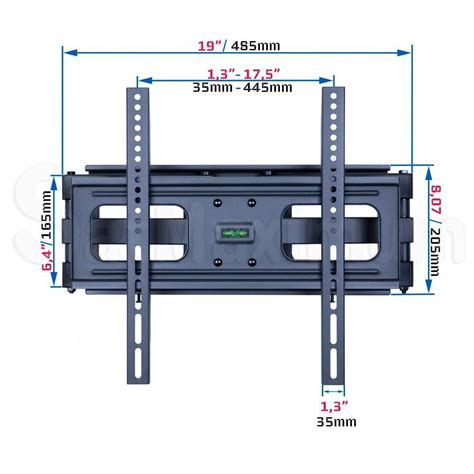 Tv Wall Mount For 32 55 Inch Tilt Up To 110 Lbsvesa 100 400mm