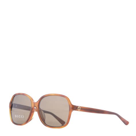 gucci acetate square frame sunglasses gg 3834 f s tortoise 625626 fashionphile
