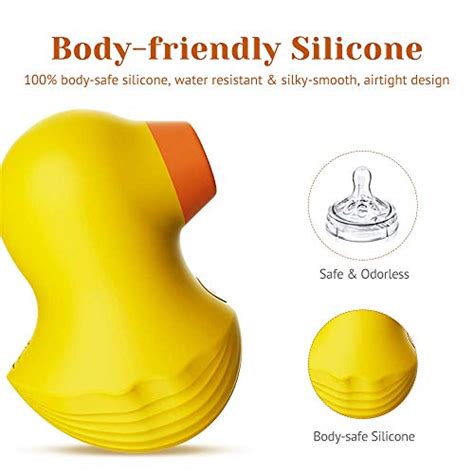 Mr Duckie Clitoral Sucking Vibrator For Clit Nipple Stimulation With 7