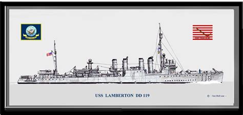 Uss Lamberton Dd 119 Destroyer Prints