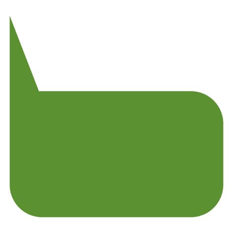 Caixa de diálogo plana verde - Baixar PNG/SVG Transparente png image