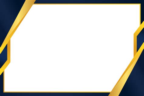 A Blue And Gold Background With A White Square In The Center