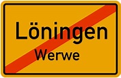 Ortsschild Löningen-Werwe kostenlos: Download & Drucken