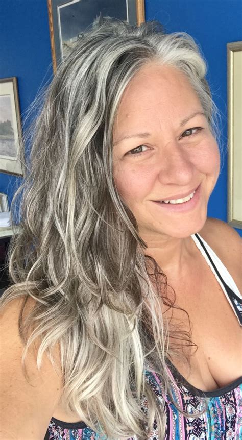 Long Gray Hair Gorgeous Gray Hair Natural Gray Hair