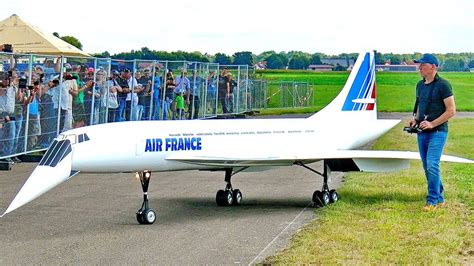 Gigantic XXL Largest RC Model Jet Concorde Scale 1 6 Model Turbine