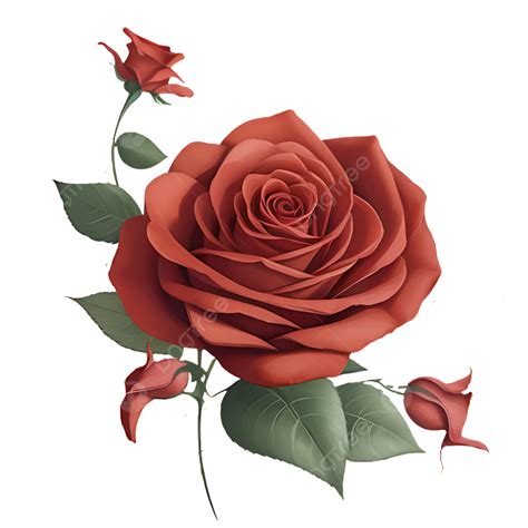 Natural Red Rose Flower Vector Rose Flower Red Rose Png And Vector
