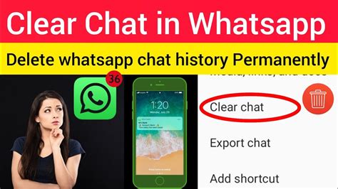 How To Clear Chat In Whatsapp How To Delete All Chat History