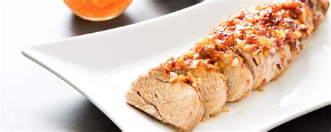 Remove the pork and cut into slices on a cutting board. Orange-glazed Pork Tenderloin | Recipe | Low calorie dinners, Sweet n spicy, Food