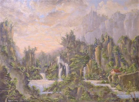 Mystical Landscape Painting By Thomas Kearon Fine Art America