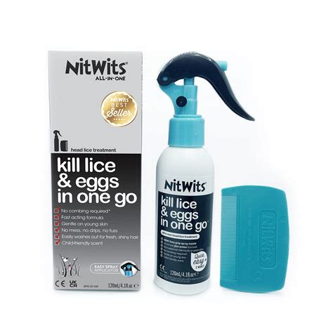 Buy Nitwits All In One Head Lice Treatment Spray Kills Nits And Eggs