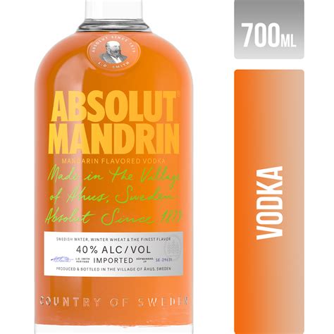 Vodka Saborizado Absolut Mandarina X 750ml Hipermania