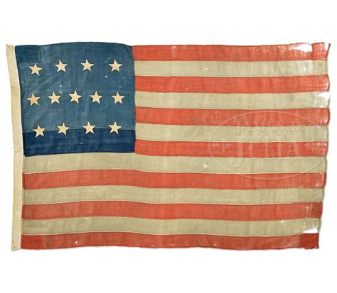 13 Star American Flag Circa 1850