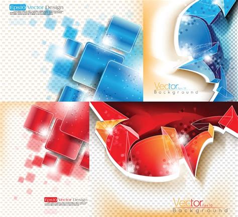 3d Blue With Red Background Graphics Vector Free Download