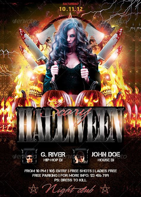 Halloween Costume Party Flyer Templates Professional Sample Template