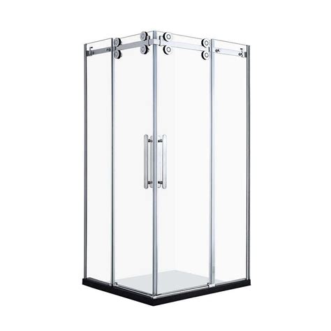 Qian Yan 3 Sided Shower Cubicle China Superior Luxury Sex Shower Enclosure Factory Round Tray